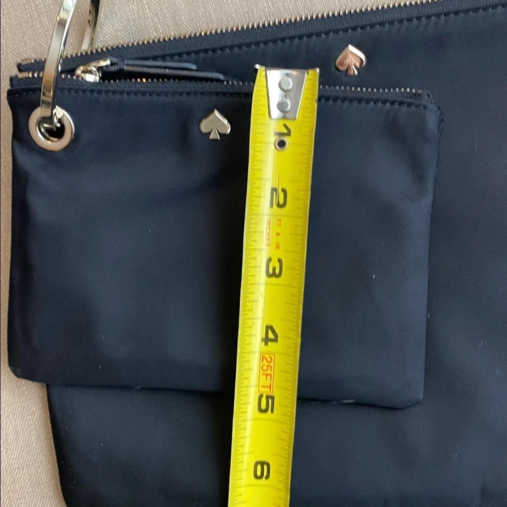 Kate Spade Black Pouch Wristlet Set with Gold Accents